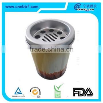 OEM custom design offset printing tin ashtrays