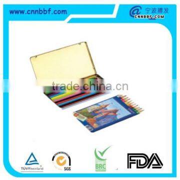 Fashional and durable rectangular metal crayon tin box