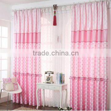 Yilian Fresh style curtain blinds /Lovely style curtain fabric blind for living room