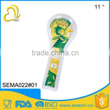 wholesale custom design round small plastic dessert spoon