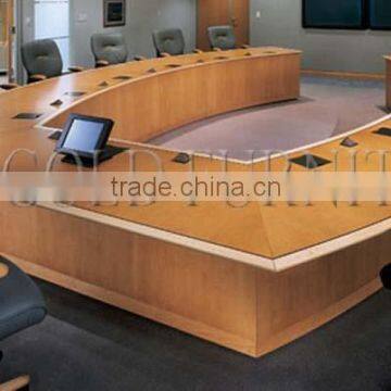 Luxury Wood Oval Desk Top Office Meeting Conference Room Table(SZ-MT099) photo-2