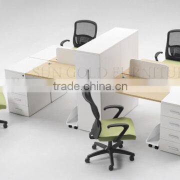 Modern Wood Office Partition Workstation Design Furniture (SZ-WSB381) photo-3