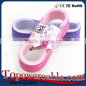 Colorful Nylon Braid Micro Usb 2.0 Data Cable Usb Port Data Transfer Cable For Computer For Lg K7 For Sony Phone photo-4