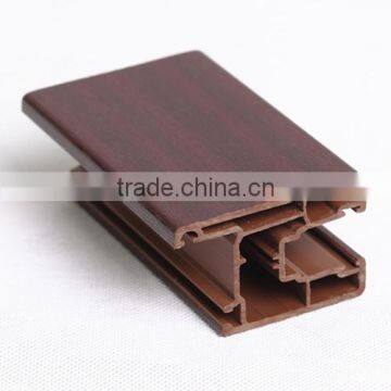 Huazhijie pvc u extrusion wooden color laminate