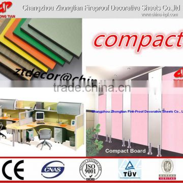 Compact laminate/Phenolic board;melamine laminate ;toilet partition;HPL