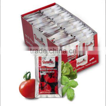 Aseptic flat Sachet Tomato Paste 28-30%