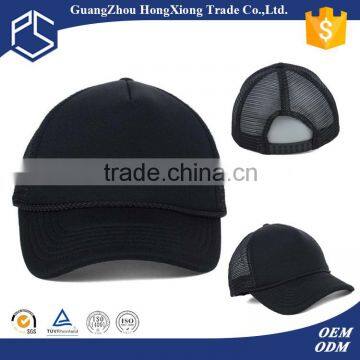 Summer high quality cheap hip hop foam black trucker caps for kids