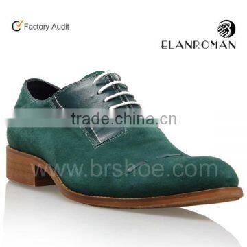 The newest cow suede leather dress men shoes