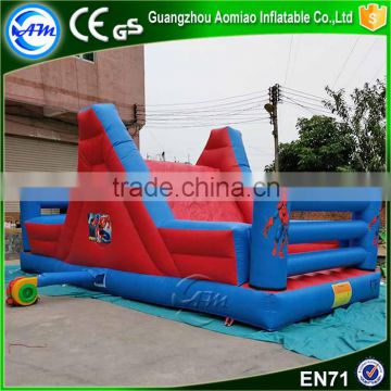 Inflatable spider man obstacle course slide for spider man games