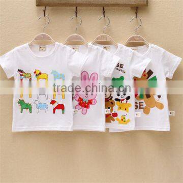 Cheap wholesale cotton kids t shirt printing white t shirt