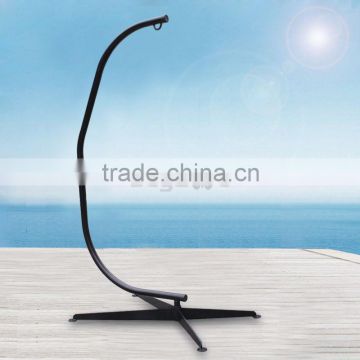 Solid Steel C Stand for Hammock Chairs C Shape ,Black Steel Hanging Chair Stand