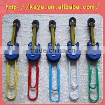 2016 Custom soft pvc 3d magnetic bookmark clips