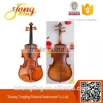 High Quality Flamed Matte Violin Brand Student German Violin 4/4