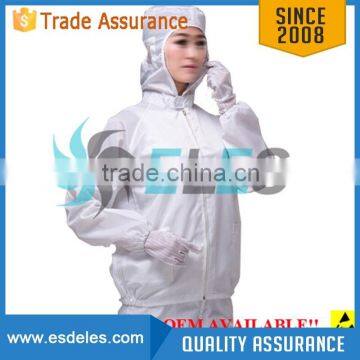 Antistatic ESD Clean Room Polyester Clothing Overcoat Smock Lab Coat Uniform Workwear Suit photo-3
