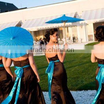 Colored rice paper parasols