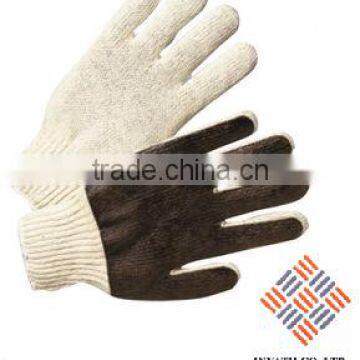 Medium-Weight Cotton/Poly String Knit Glove With PVC Coated Palm