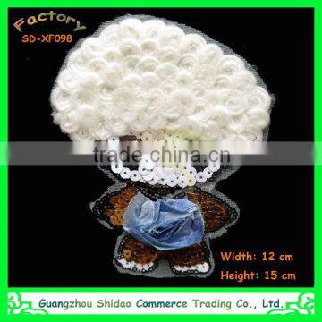 Wholesale cute baby pattern chenille sequins embroidery patches SDXF098