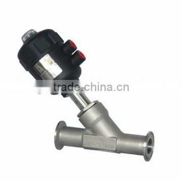 tr-clamp angle seat valve with plastic head