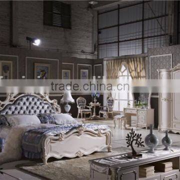 Dresser Table With Mirror / Antique Style Bedroom Set Furniture / French Bedroom Baroque Style L106