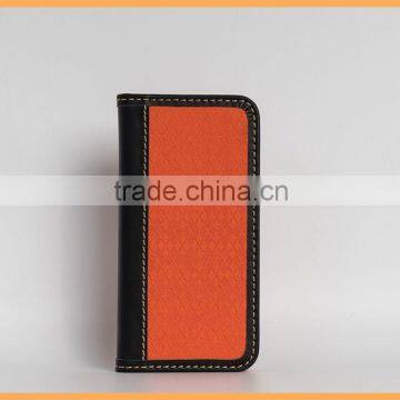 Book style mobile phone flip leather case smartphone holster for iphone 6s