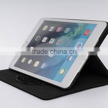 Black genuine leather tablet 7 cover wholesale