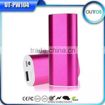 Fast charging 5200mah led torch light portable power bank