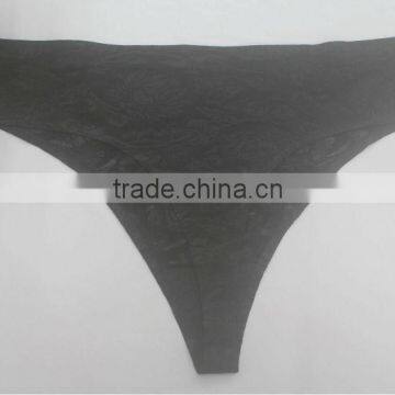 Seamless Young Girl One Piece Jaquard Underwear Panties Model photo-2