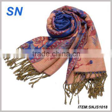 hottest fashion women winter blue scarf shawl