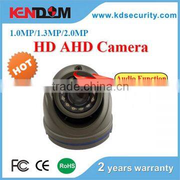 Kendom manufacturer China promotional ahd IR weatherproof mini camera with 12 ir leds and audio function