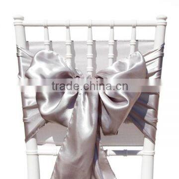 Lavender Satin chair sash, chair ties, wraps for wedding banquet hotel
