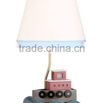 Kids / Youth Wood Fishing Boat Table Lamp