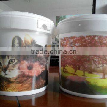 6 color offset plastic bucket printer with photographic printing quality