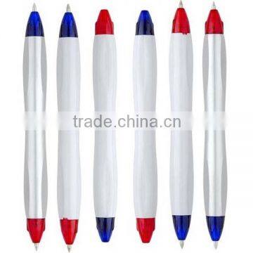 double sides two color twist ball pen for promotional gift