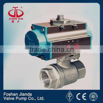 Two-piece Type Pneumatic Actuator Mounted Ball Valve