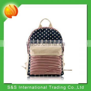 canvas stripe picture of school bag