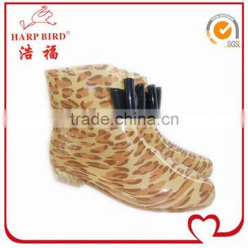 ladies fashion rubber rain boots