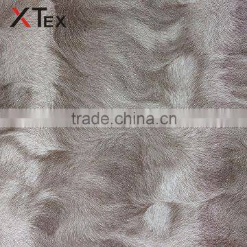 wholesale pvc coated faux animal fur printed leather fabric,vinyl rolls for home furniture