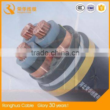 Power Station Application and PVC Jacket XLPE Insulated cable electric cable three phase