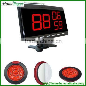 long range signal distance wireless restaurant table buzzer buttons