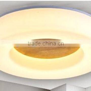 new style modern LED ceiling lamp, round acrylic ceiling lamp, wooden base ceiling lamp