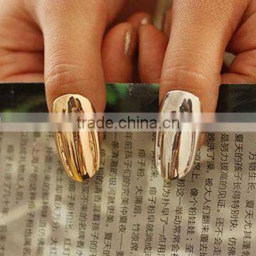 Fashionable Wholesale Metallic Alloy New Manicure Fingers Nail Ring photo-4