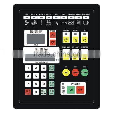 custom graphic overlay on control equipment