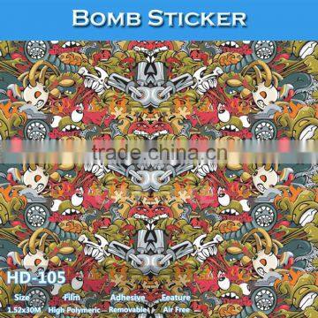 HD-105 CARLIKE Wholesale Bomb Vinyl Film Car PVC Sticker