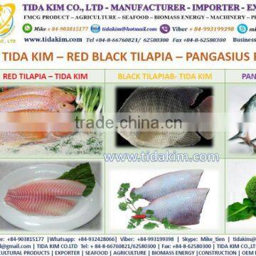 FROZEN TAPILA BLACK RED TIDA KIM ITOYORI SURIMI FROZEN LOBSTER SHRIMP CRAB PANGASIUS FILLET BASA VIETNAM