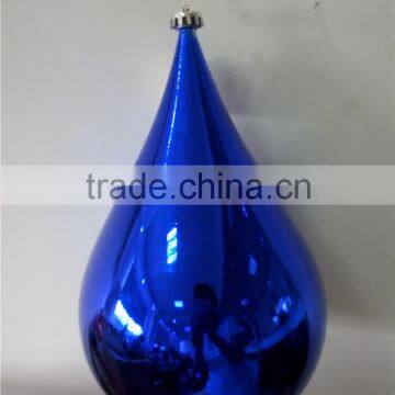 30cm hanging water drop shaped large plastic christmas ball