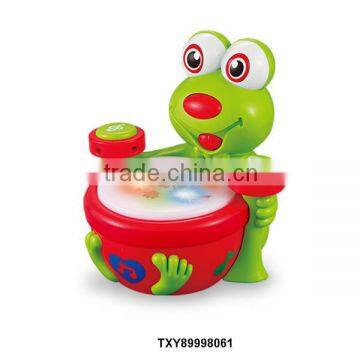 Kids Educational toys Cat/Cow/Snail/Frog Animal Touch Drum Musical