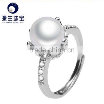 Fashion Jewelry White Lovely Freshwater Pearls Rings for Women