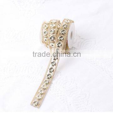 Cheap Rhinestone Trim Alloy Chian Base Glue photo-3