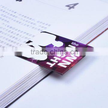 2016 new hot printed paper folding magnetic bookmark for gift