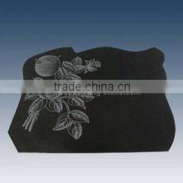 shanxi black with golden spots headstone